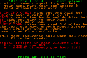 21 for 1 to 4