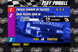 3-D Ultra NASCAR Pinball
