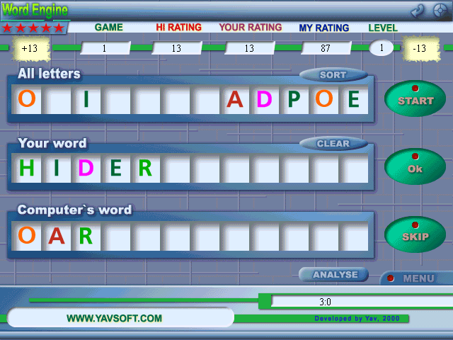 5 Star Word Engine