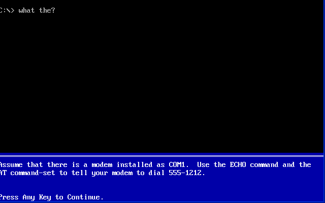 Advanced DOS Quiz