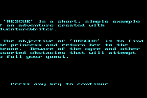 Adventure Writer (included game)