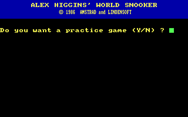 Alex Higgins' World Snooker