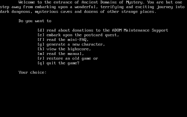 Ancient Domains of Mystery
