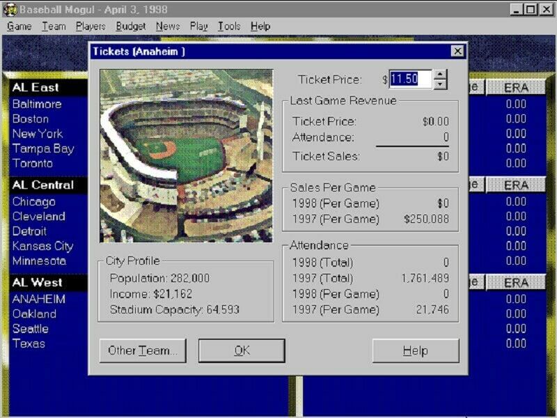 Baseball Mogul 99