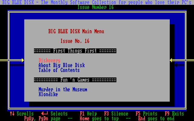 Big Blue Disk #16