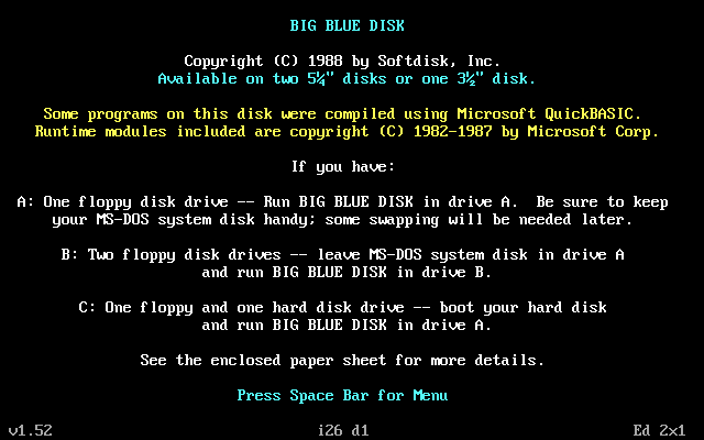 Big Blue Disk #26