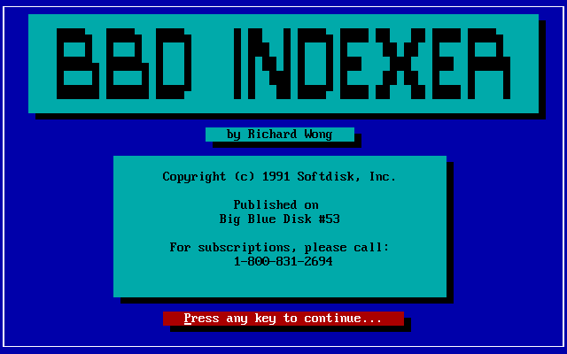 Big Blue Disk #53