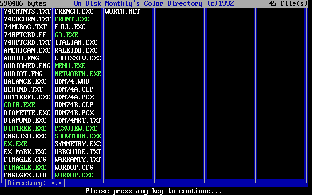 Big Blue Disk #74