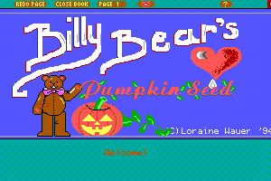Billy Bear's Pumpkin Seed