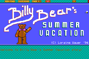 Billy Bear's Summer Vacation
