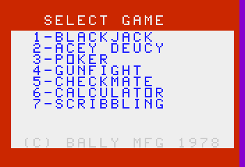 Blackjack / Poker / Acey-Deucey