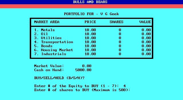 Bulls and Bears
