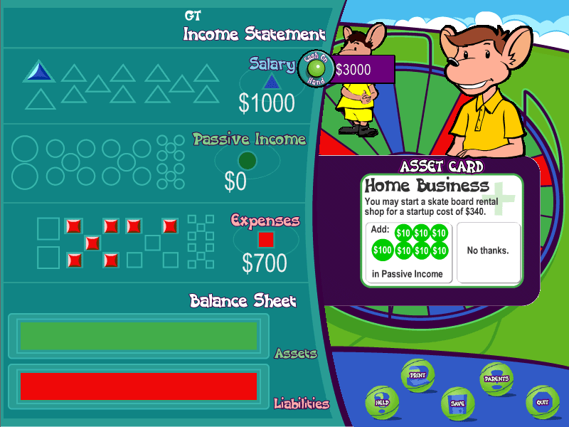 Ca$hflow for Kids at Home
