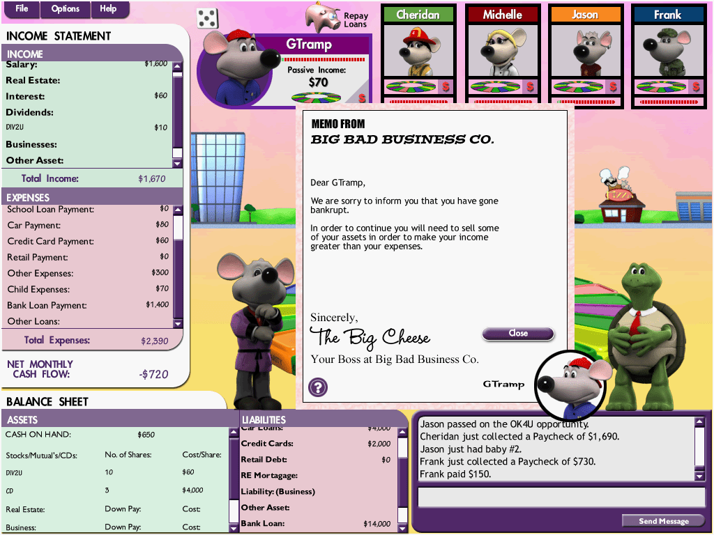 Ca$hflow: The E-Game