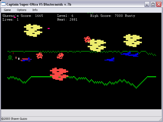 Captain Super-Ultra vs Blasternoids
