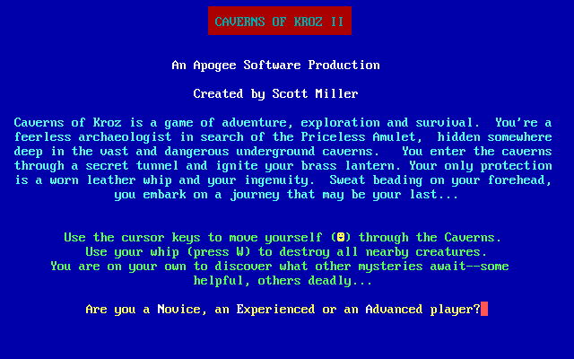 Caverns of Kroz II