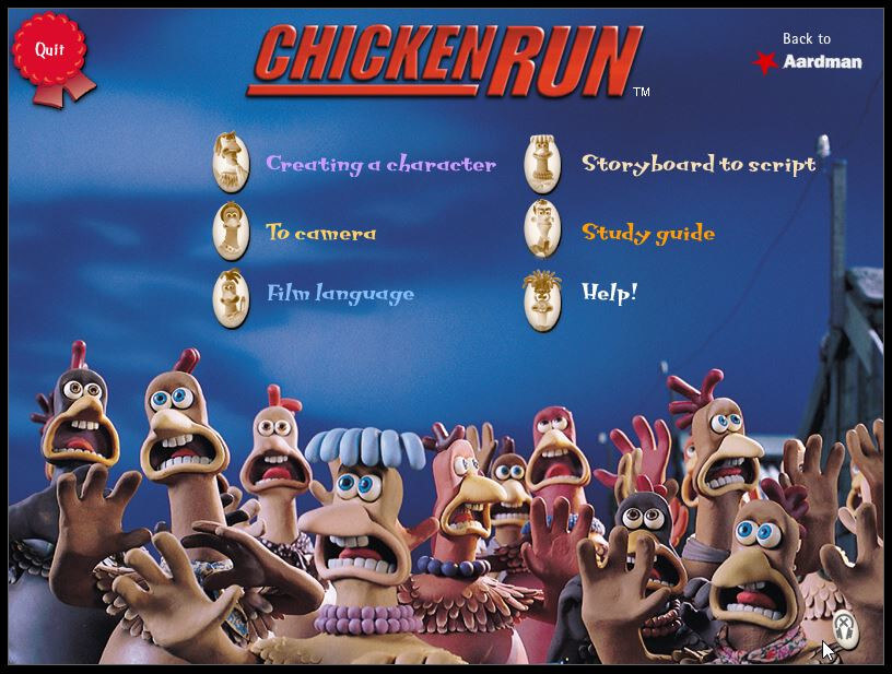 Chicken Run Interactive Educational CD-ROM