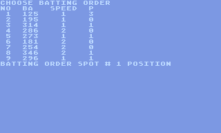 Computer Baseball Strategy