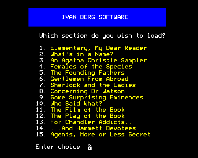 Crime and Detection Quiz