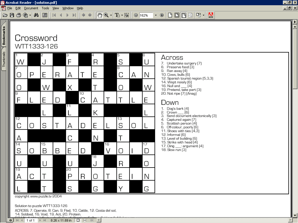 Crossword Buff 501