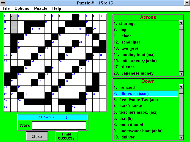 Crosswords & More for Windows