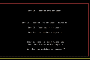 Des Chiffres et des Lettres