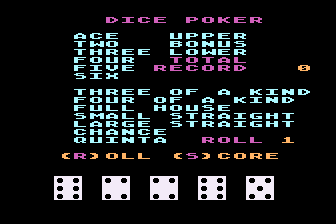 Dice Poker