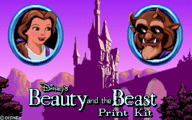 Disney's Beauty and the Beast Print Kit