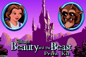 Disney's Beauty and the Beast Print Kit