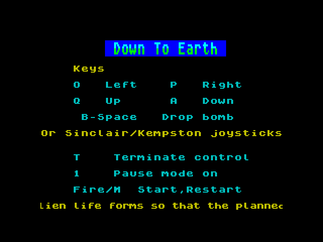 Down to Earth