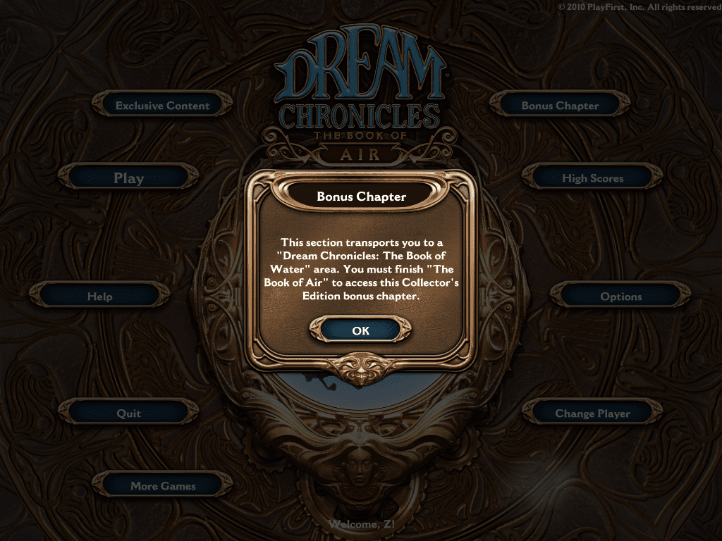 Dream Chronicles: The Book of Air (Collector's Edition)