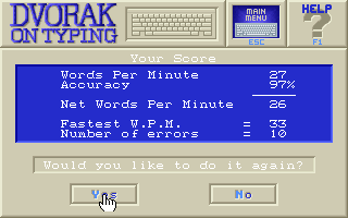 Dvorak on Typing