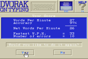 Dvorak on Typing