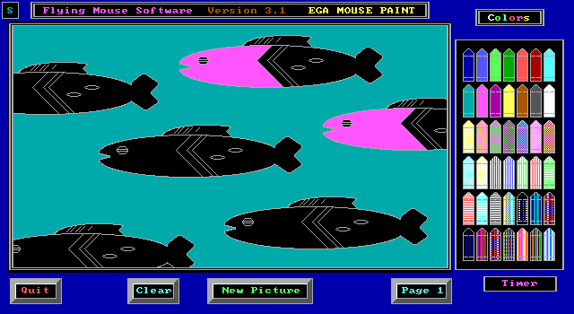 EGA Mouse Paint