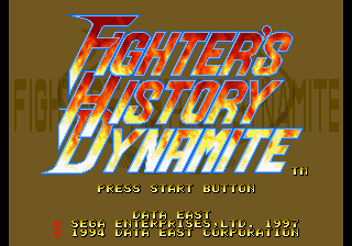 Fighter's History Dynamite