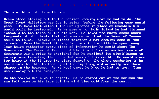 First Expedition