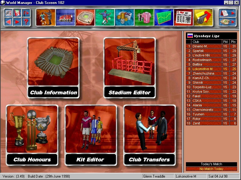 Football World Manager 2000