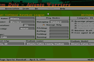 Front Page Sports: Baseball '94