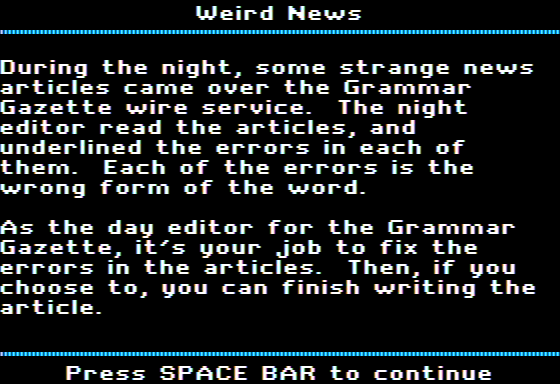 Grammar Gazette