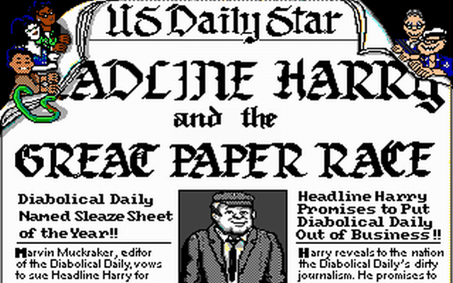 Headline Harry and The Great Paper Race