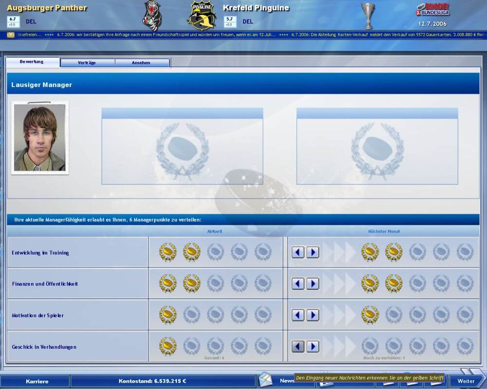 Heimspiel: Eishockeymanager 2007