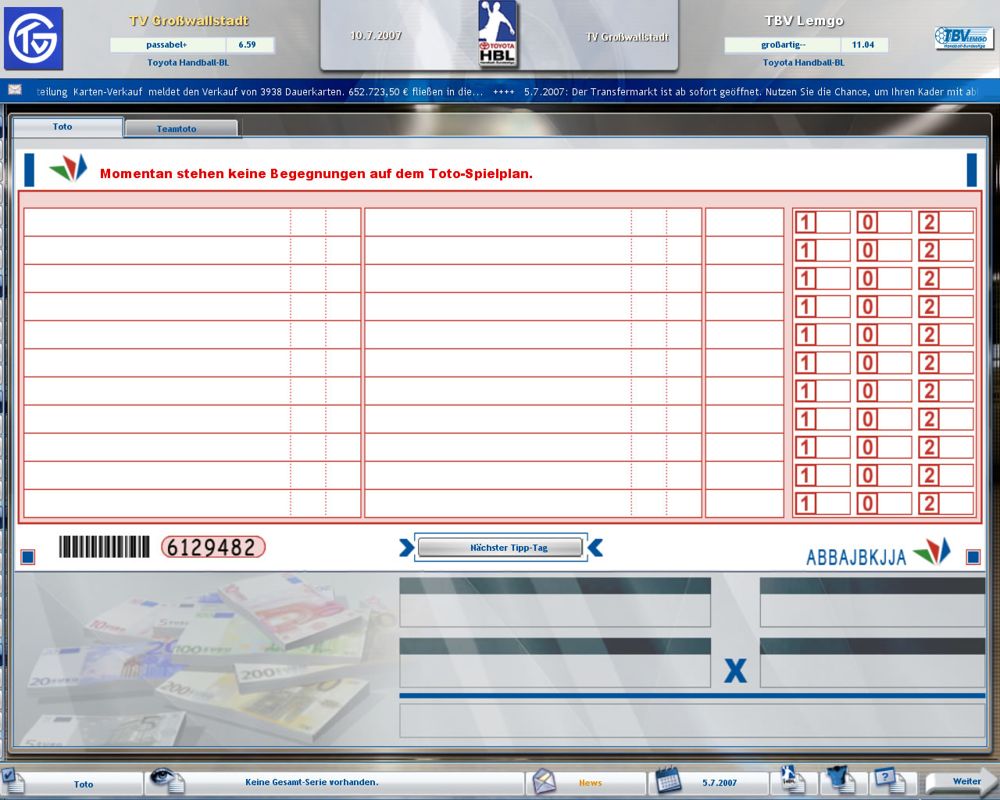 Heimspiel: Handballmanager 2008