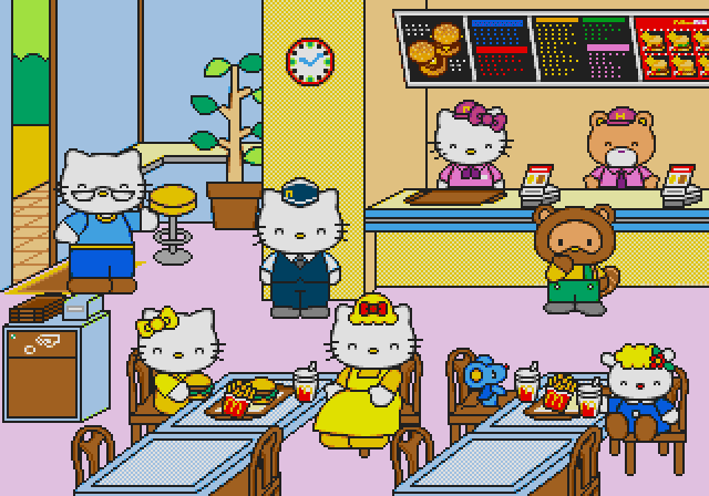 Hello Kitty to McDonald's de Asobo!