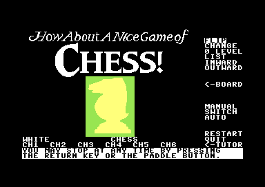 How About a Nice Game of Chess!