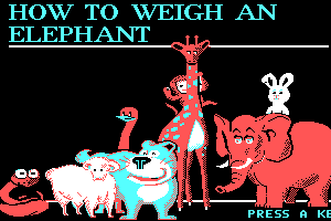 How to Weigh an Elephant