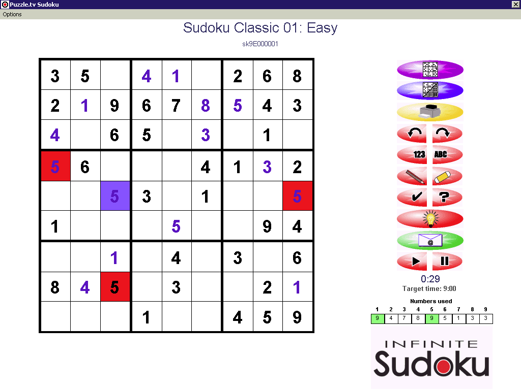 Infinite Sudoku