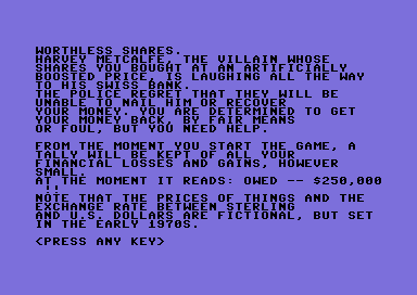Jeffrey Archer: Not a Penny More, Not a Penny Less - The Computer Game