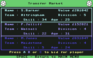 Jimmy's Soccer Manager