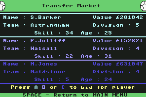 Jimmy's Soccer Manager