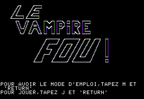 Le vampire fou